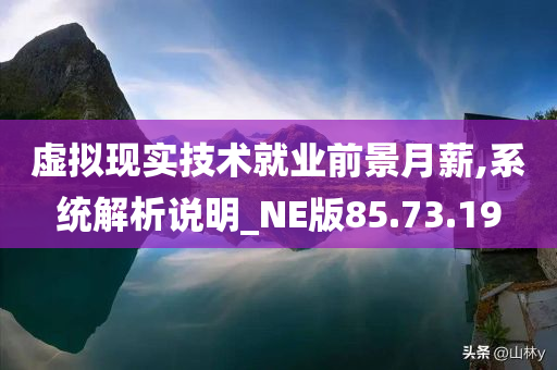 虚拟现实技术就业前景月薪,系统解析说明_NE版85.73.19