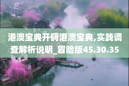 港澳宝典开码港澳宝典,实践调查解析说明_冒险版45.30.35