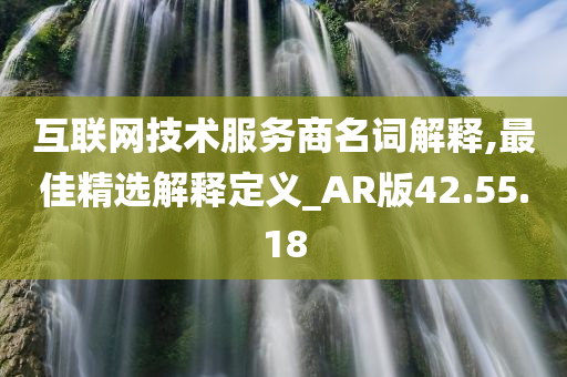 互联网技术服务商名词解释,最佳精选解释定义_AR版42.55.18