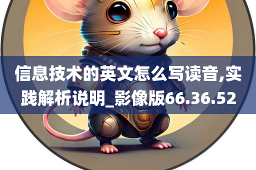 信息技术的英文怎么写读音,实践解析说明_影像版66.36.52