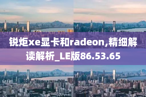 锐炬xe显卡和radeon,精细解读解析_LE版86.53.65