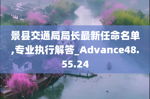 景县交通局局长最新任命名单,专业执行解答_Advance48.55.24