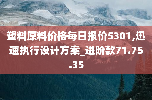 塑料原料价格每日报价5301,迅速执行设计方案_进阶款71.75.35