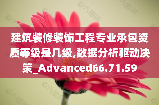 建筑装修装饰工程专业承包资质等级是几级,数据分析驱动决策_Advanced66.71.59