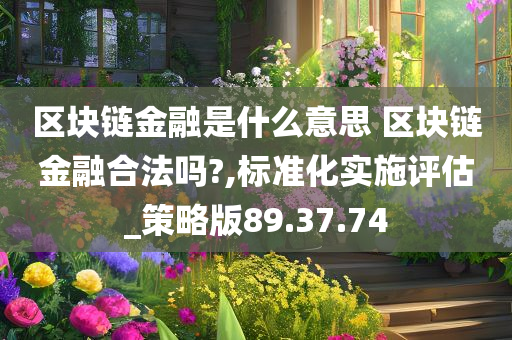 区块链金融是什么意思 区块链金融合法吗?,标准化实施评估_策略版89.37.74