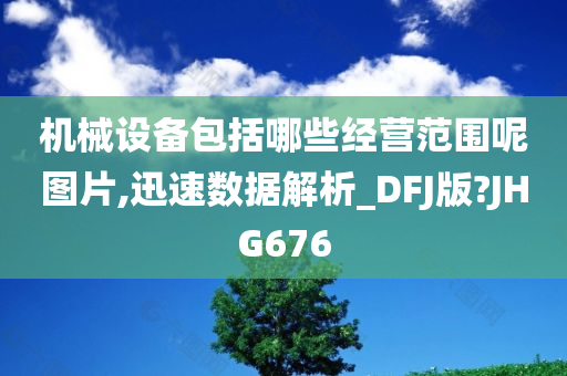 机械设备包括哪些经营范围呢图片,迅速数据解析_DFJ版?JHG676