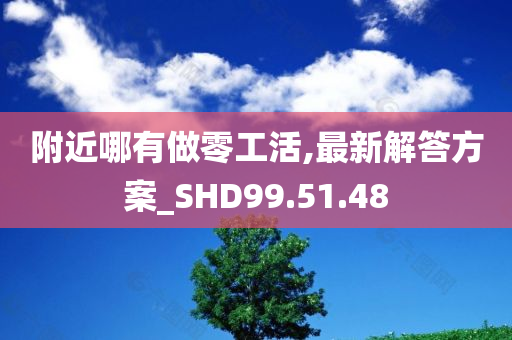 附近哪有做零工活,最新解答方案_SHD99.51.48