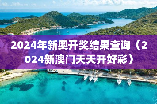 2024年新奥开奖结果查询（2024新澳门天天开好彩）