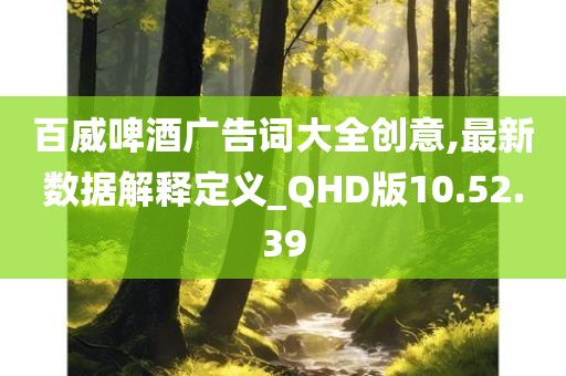 百威啤酒广告词大全创意,最新数据解释定义_QHD版10.52.39