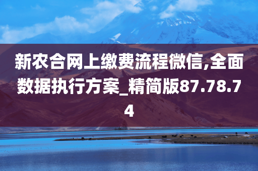 新农合网上缴费流程微信,全面数据执行方案_精简版87.78.74