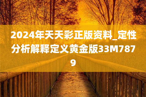 2024年天天彩正版资料_定性分析解释定义黄金版33M7879