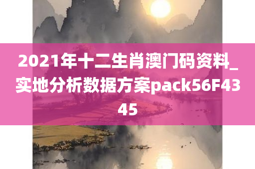 2021年十二生肖澳门码资料_实地分析数据方案pack56F4345