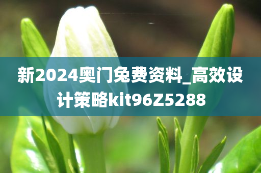 新2024奥门兔费资料_高效设计策略kit96Z5288