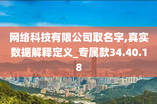 网络科技有限公司取名字,真实数据解释定义_专属款34.40.18