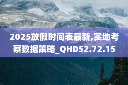 2025放假时间表最新,实地考察数据策略_QHD52.72.15