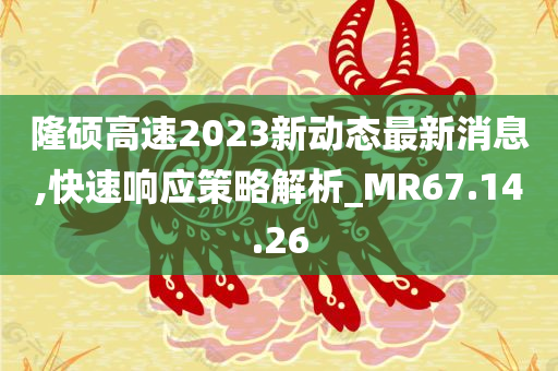 隆硕高速2023新动态最新消息,快速响应策略解析_MR67.14.26