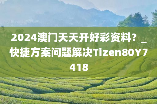 2024澳门天天开好彩资料？_快捷方案问题解决Tizen80Y7418