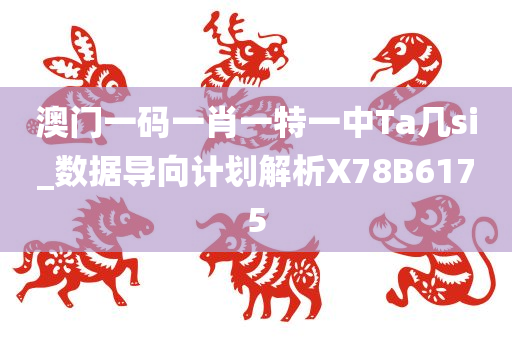 澳门一码一肖一特一中Ta几si_数据导向计划解析X78B6175