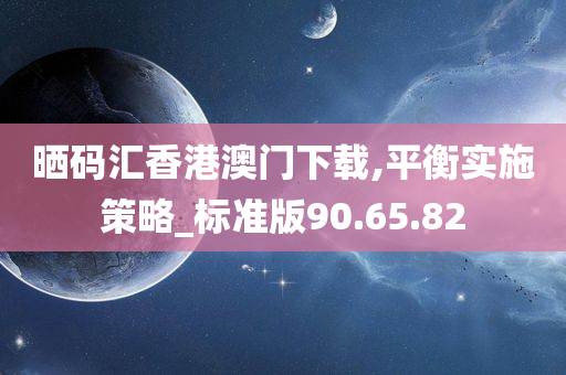 晒码汇香港澳门下载,平衡实施策略_标准版90.65.82