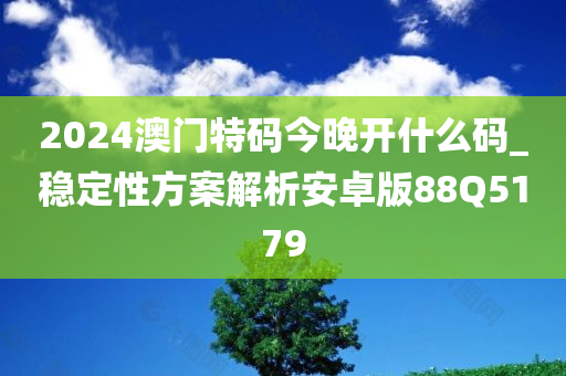 2024澳门特码今晚开什么码_稳定性方案解析安卓版88Q5179