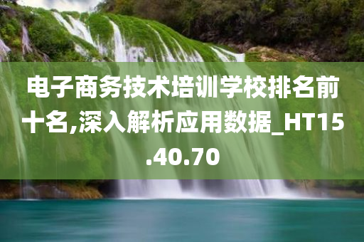 电子商务技术培训学校排名前十名,深入解析应用数据_HT15.40.70