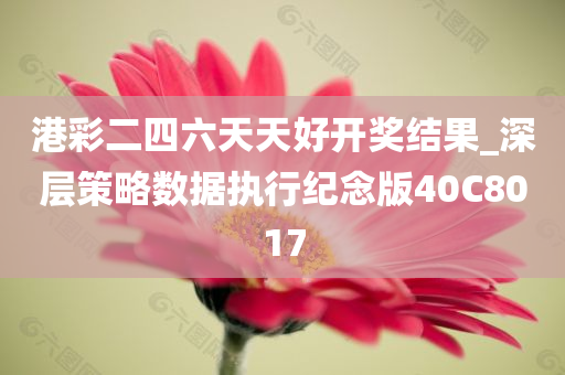 港彩二四六天天好开奖结果_深层策略数据执行纪念版40C8017