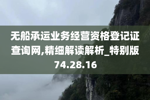 无船承运业务经营资格登记证查询网,精细解读解析_特别版74.28.16