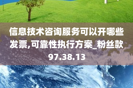 信息技术咨询服务可以开哪些发票,可靠性执行方案_粉丝款97.38.13