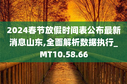 2024春节放假时间表公布最新消息山东,全面解析数据执行_MT10.58.66