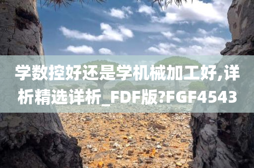 学数控好还是学机械加工好,详析精选详析_FDF版?FGF4543