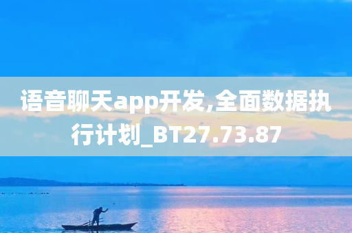 语音聊天app开发,全面数据执行计划_BT27.73.87