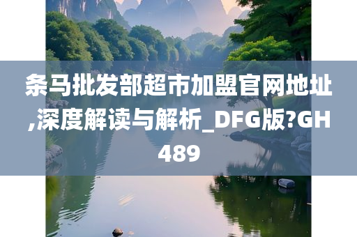 条马批发部超市加盟官网地址,深度解读与解析_DFG版?GH489