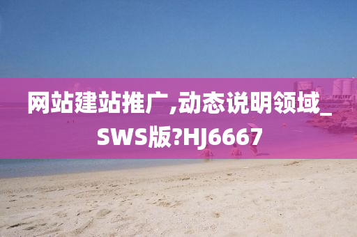 网站建站推广,动态说明领域_SWS版?HJ6667