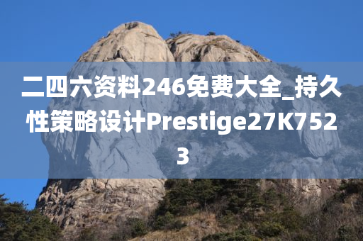 二四六资料246免费大全_持久性策略设计Prestige27K7523