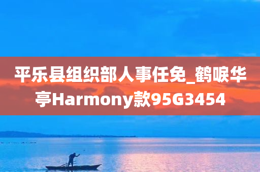 平乐县组织部人事任免_鹤唳华亭Harmony款95G3454