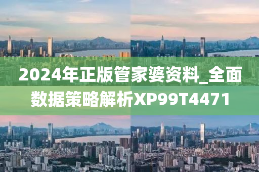 2024年正版管家婆资料_全面数据策略解析XP99T4471