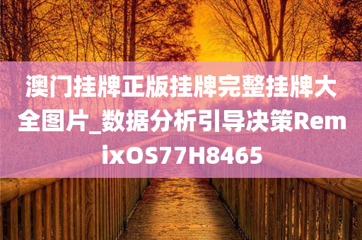 澳门挂牌正版挂牌完整挂牌大全图片_数据分析引导决策RemixOS77H8465