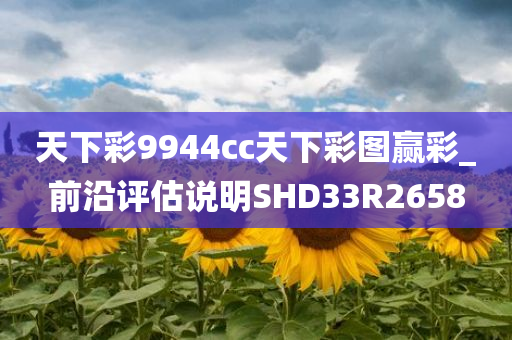 天下彩9944cc天下彩图赢彩_前沿评估说明SHD33R2658