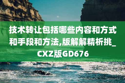 技术转让包括哪些内容和方式和手段和方法,版解解精析挑_CXZ版GD676