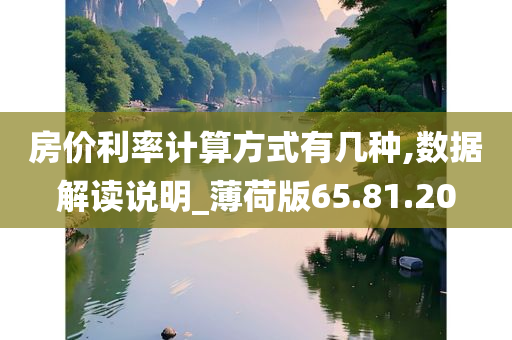 房价利率计算方式有几种,数据解读说明_薄荷版65.81.20