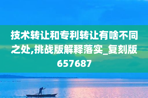 技术转让和专利转让有啥不同之处,挑战版解释落实_复刻版657687