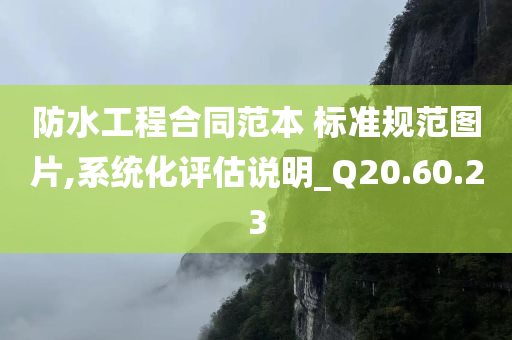 防水工程合同范本 标准规范图片,系统化评估说明_Q20.60.23