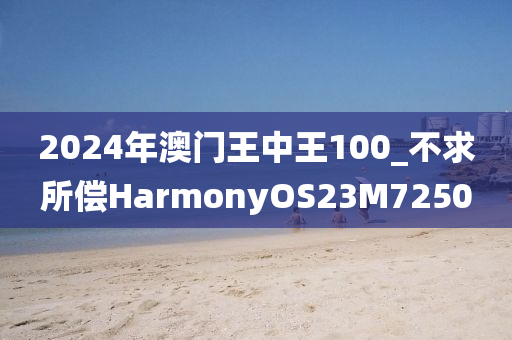 2024年澳门王中王100_不求所偿HarmonyOS23M7250