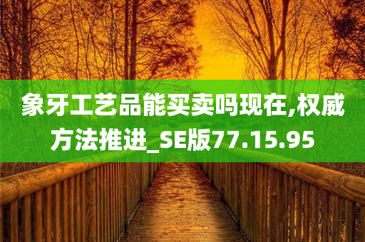 象牙工艺品能买卖吗现在,权威方法推进_SE版77.15.95