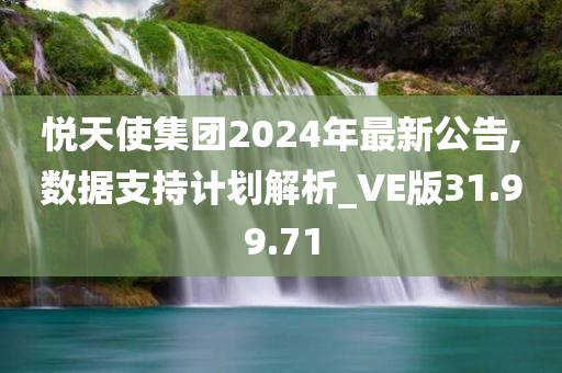 悦天使集团2024年最新公告,数据支持计划解析_VE版31.99.71