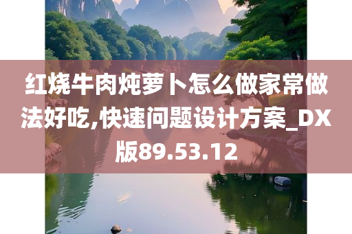 红烧牛肉炖萝卜怎么做家常做法好吃,快速问题设计方案_DX版89.53.12