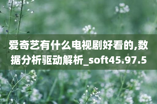 爱奇艺有什么电视剧好看的,数据分析驱动解析_soft45.97.50