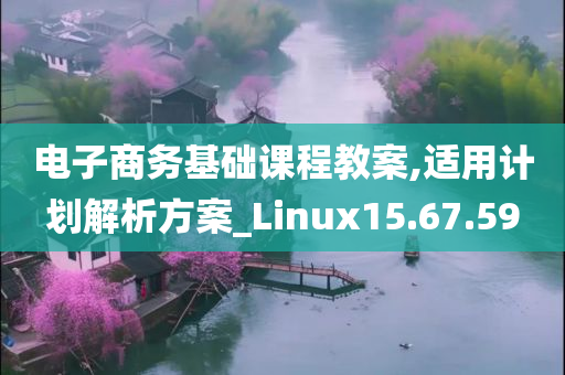 电子商务基础课程教案,适用计划解析方案_Linux15.67.59