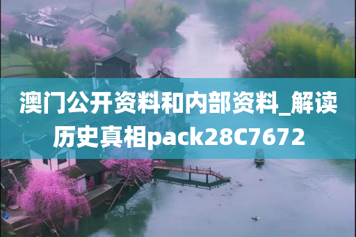 澳门公开资料和内部资料_解读历史真相pack28C7672