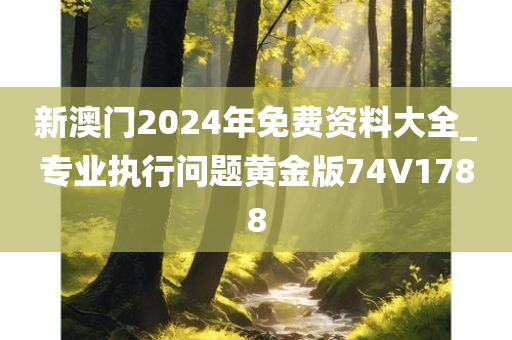 新澳门2024年免费资料大全_专业执行问题黄金版74V1788